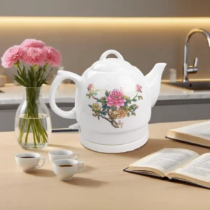 Ceramic Rose Kettle